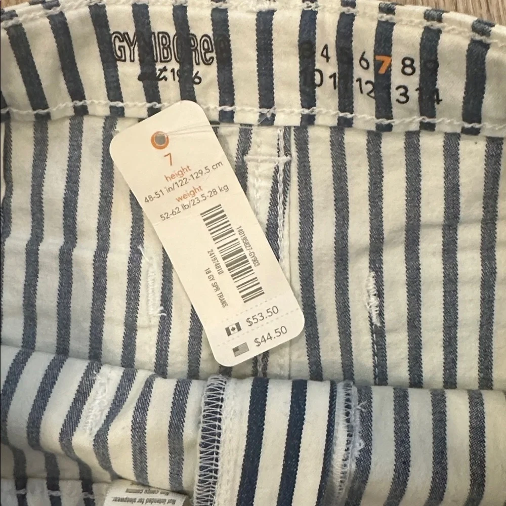 NWT Gymboree Wide Leg Pinstripe Jeans Size 7